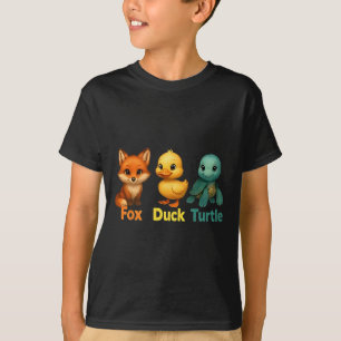 Camiseta Divertido Trump Sutil Raposa Pato Tartaruga Animal