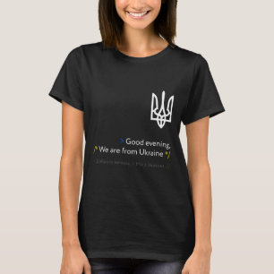Camiseta Divertido Ucrânia Russo Boa Noite Somos Da Ucr
