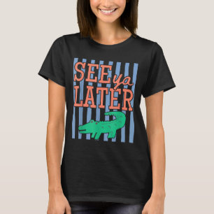 Camiseta Divertido último dia de escola vejo você mais tard