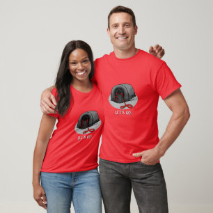 Camiseta Divertido Vamos! para um passeio cachorro pequinês