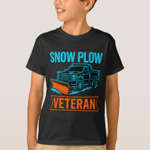 Camiseta Divertido Veterano de Limpa Neve Aposentado Humor