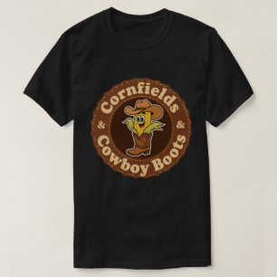 Camiseta Divertido Vintage Nebraska Milho Cowboy Retro