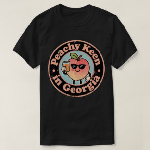Camiseta Divertido vintage Peachy Keen na Georgia Peach