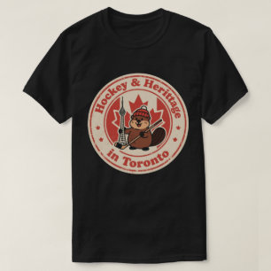 Camiseta Divertido Vintage Toronto Beaver Hockey Retro