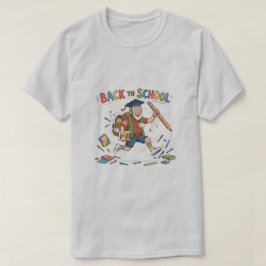 Camiseta Divertido Volta às Aulas Estudante Sênior