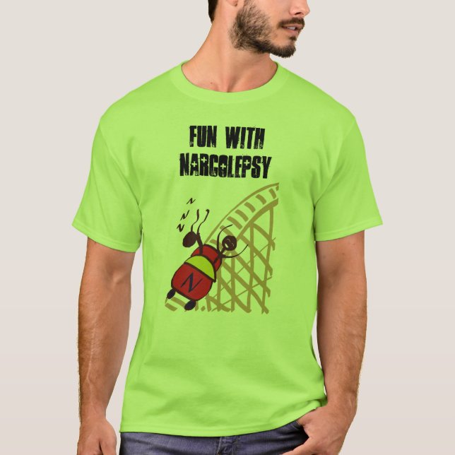Camiseta Divertimento com Narcolepsy (Frente)