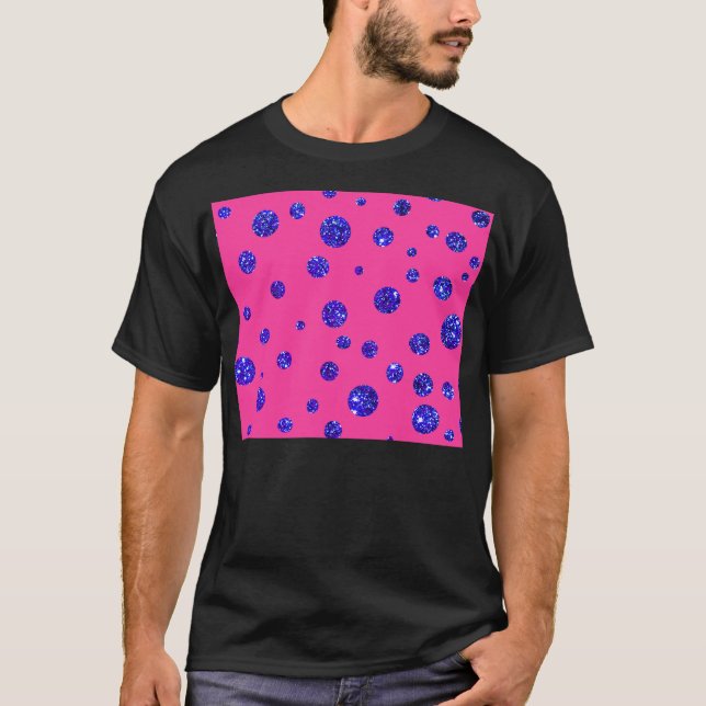 Camiseta Divertimento cor-de-rosa e roxo das bolinhas da (Frente)