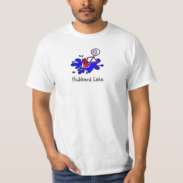 Camiseta Divertimento da bala de canhão do lago Hubbard (Frente)