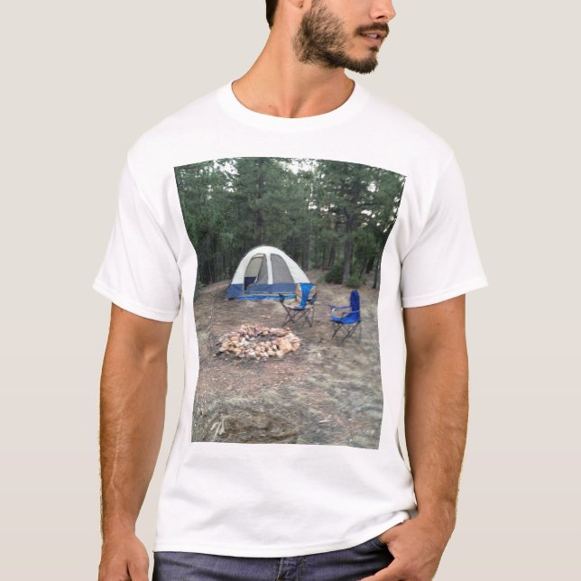 Camiseta divertimento de acampamento (Frente)