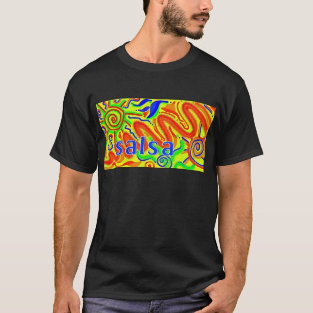 Camiseta Divertimento de dança Salsa (Frente)