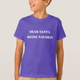 Camiseta Divertimento do feriado do Natal para Miúdos-Não