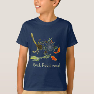 Camiseta Divertimento dos caranguejos e dos peixes da