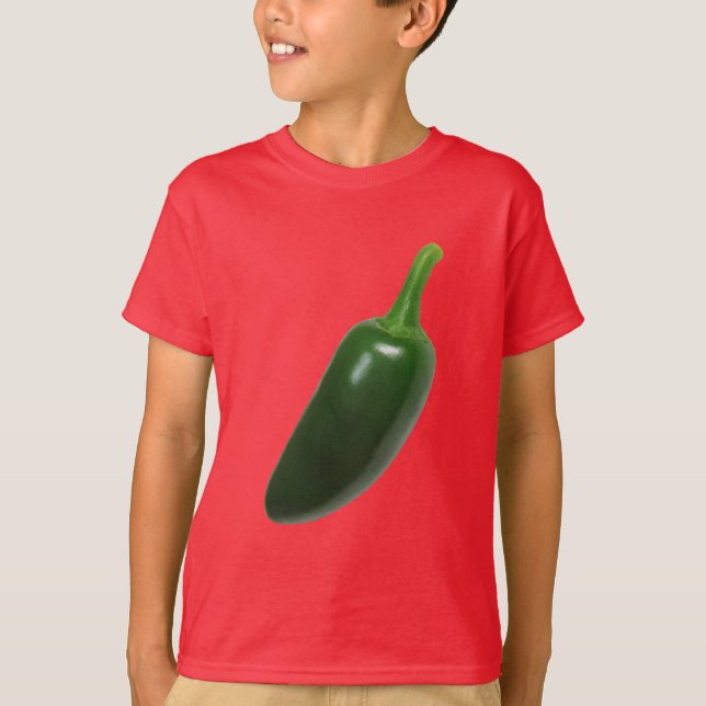 Camiseta Divertimento & pimenta picante do Jalapeno (Frente)