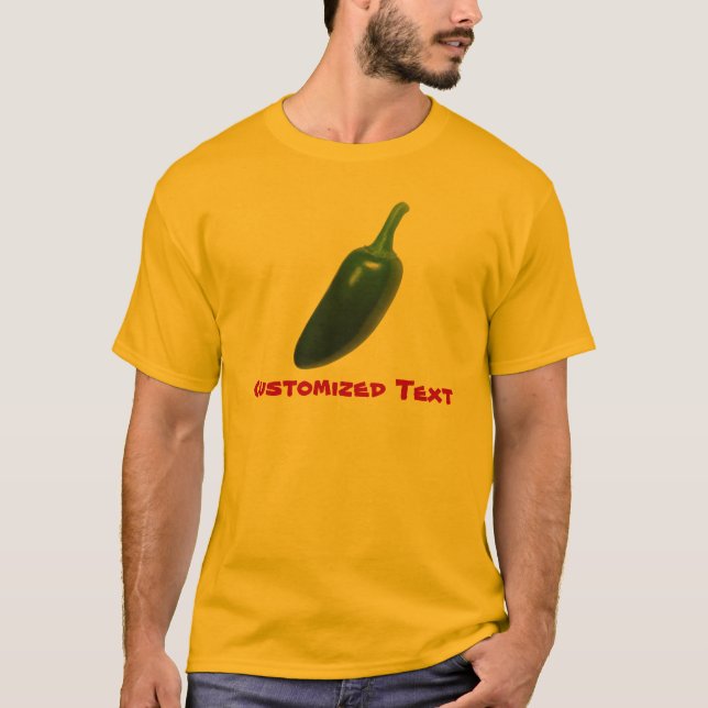 Camiseta Divertimento & pimenta picante do Jalapeno (Frente)