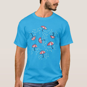 Camiseta Divertimento que chove o teste padrão do