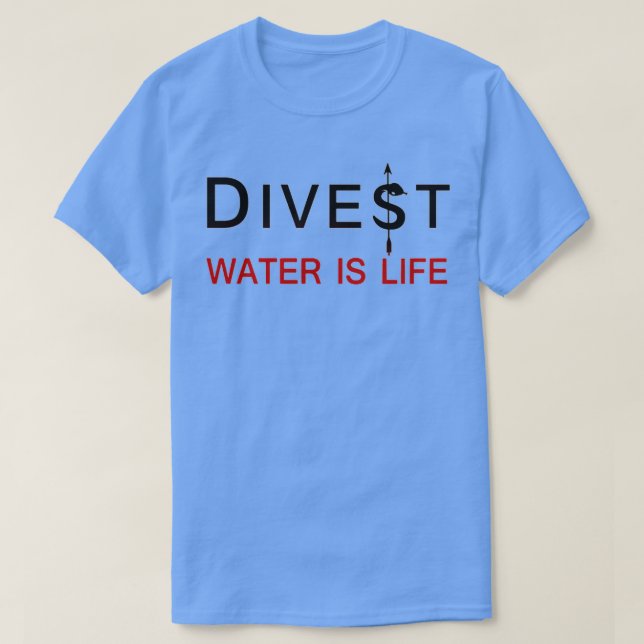 Camiseta Divest Water Is Life (Frente do Design)