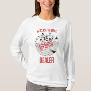 Camiseta Dívida é aprovada pelo revendedor real™ como propr