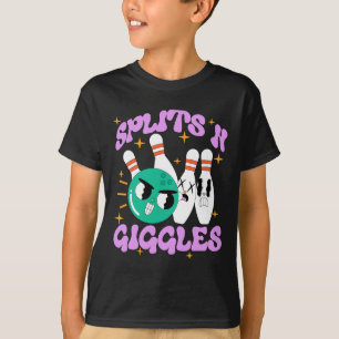 Camiseta Dividem-se em Giggles Funny Boliche Team Bowler Sp