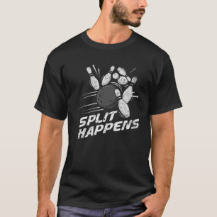 Camiseta Dividir Acontece Com A Equipe Da Boliche Da Liga D
