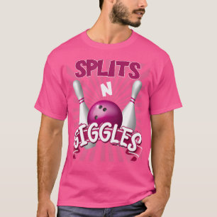 Camiseta Dividir N Giggles Equipe de Boliches Engraçada Bow