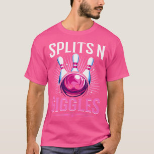 Camiseta Dividir N Giggles Equipe de Boliches Engraçada Bow
