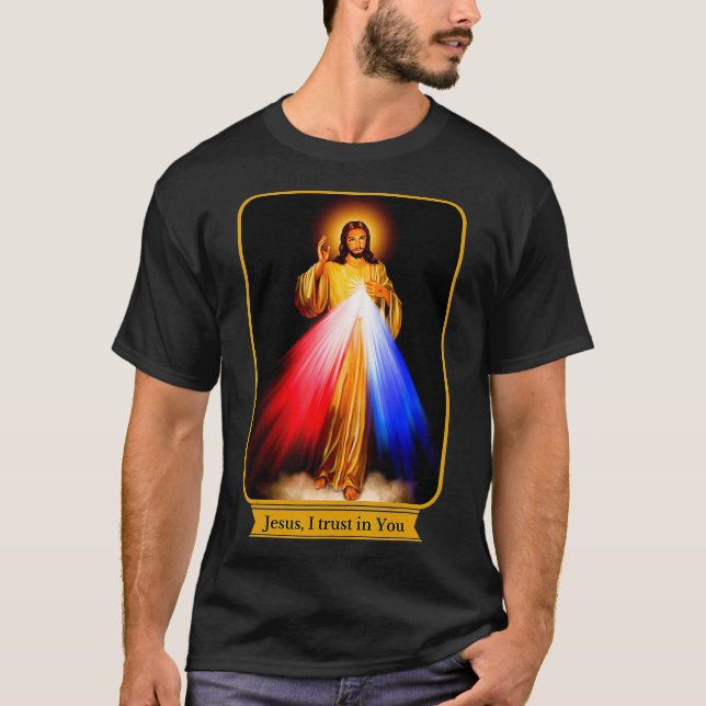Camiseta Divine Mercy Jesus I Trust In You Catholic  (Frente)