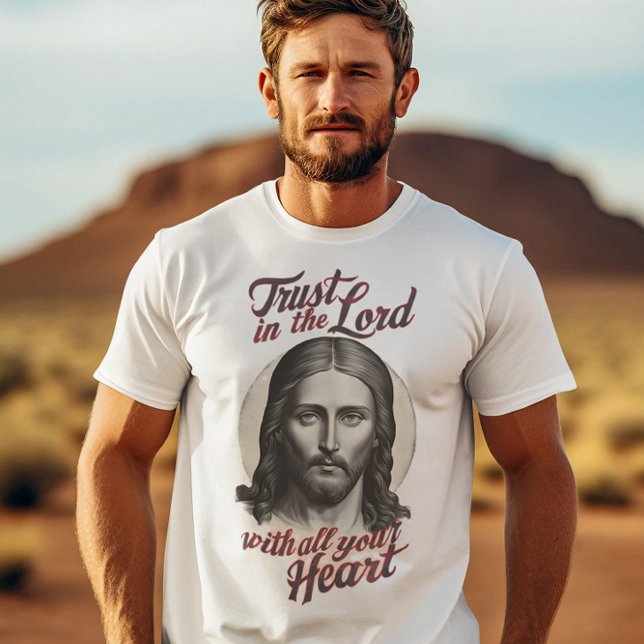 Camiseta Divine Trust: Mensagem de Jesus (Criador carregado)