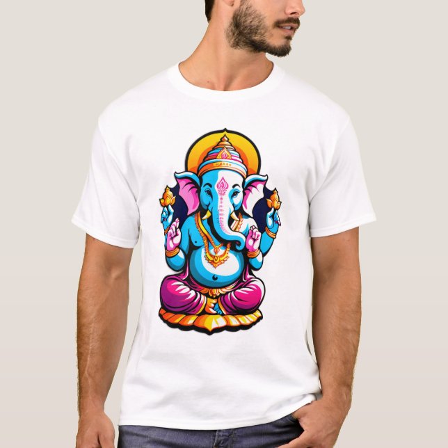 Camiseta Divine Vibrance - Lord Ganesha (Frente)