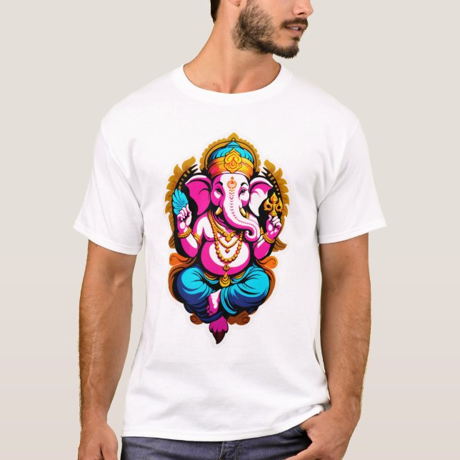 Camiseta Divine Vibrance - Lord Ganesha (Frente)