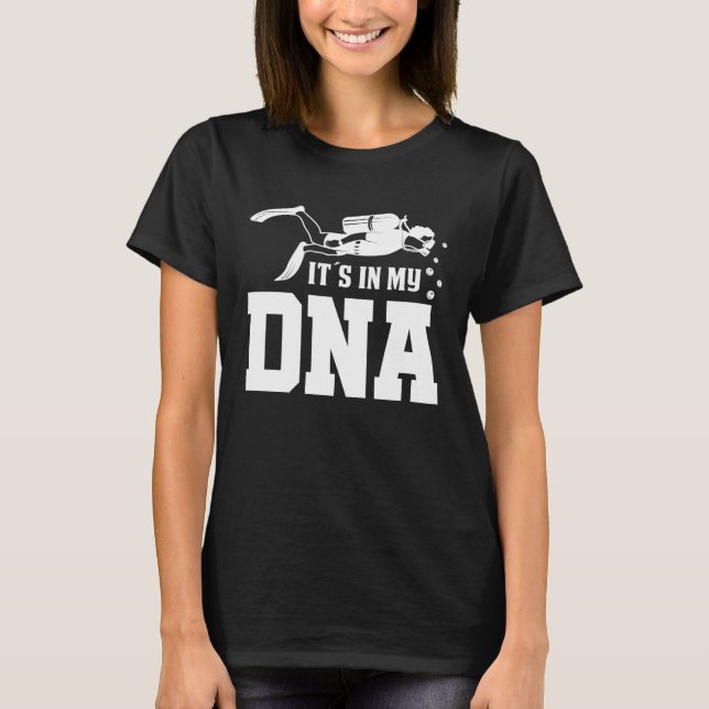 Camiseta Diving is in my DNA  Diver (Frente)
