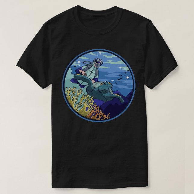 Camiseta Diving Scuba 34 (Frente do Design)