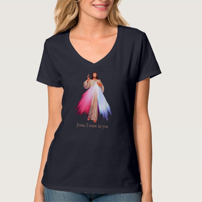 Camiseta Divino Compaixão Jesus, confio em você (Frente)