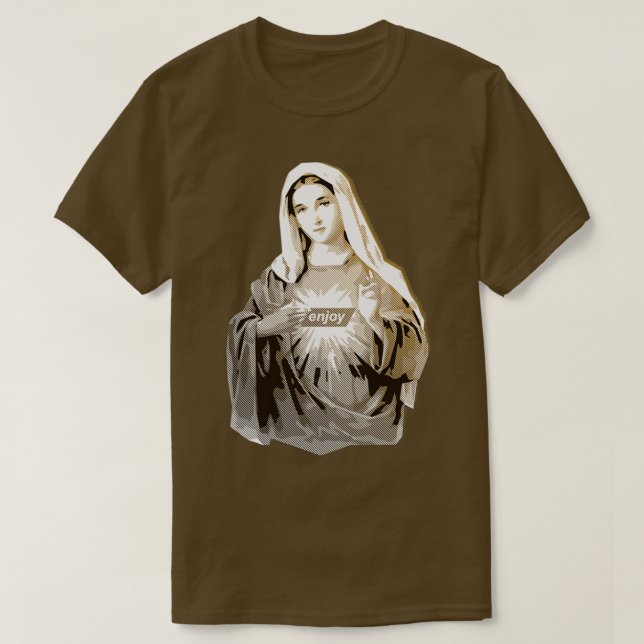 Camiseta Divirta-se com a Mary DOURADA (Frente do Design)
