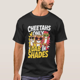 Camiseta Divirta-se com óculos legais de chita em tons