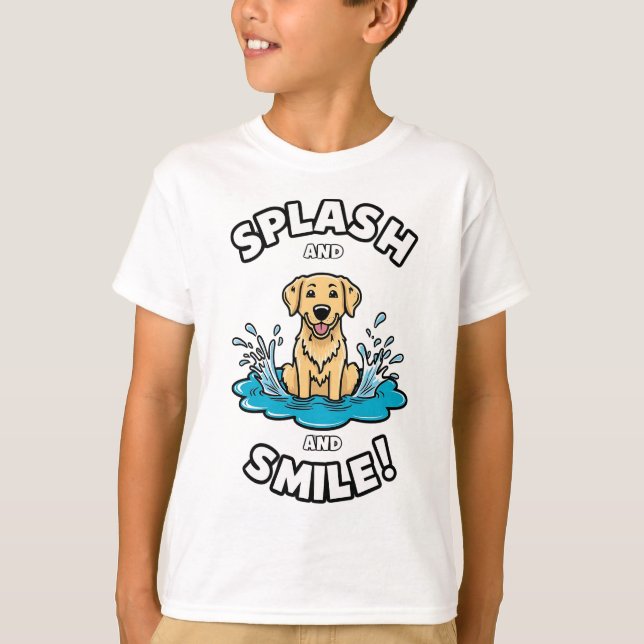 Camiseta Divirta-se com Ouro de sorriso (Frente)