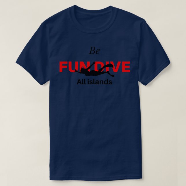 Camiseta Divirta-se em todas as ilhas a 1 (Frente do Design)