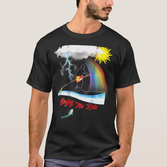 Camiseta Divirta-Se Fora Do Surf De Conselho De Paddle (Frente)