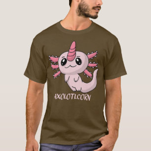 Camiseta Divirta-se Grito Pasta cor-de-rosa kawaii aolotl a
