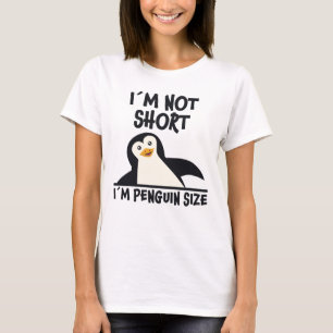 Camiseta Divirta-se Penguin Citando Design Pequeno Presente