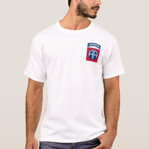 Camiseta Divisa de Veterano Militar da 82ª Divisão Aerotran
