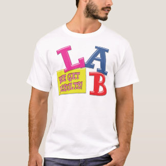 CAMISETA DIVISA DO LABORATÓRIO - NÓS OBTEMOS RESULTADOS -