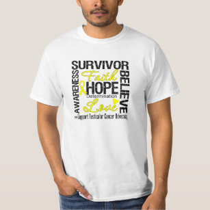 Camiseta Divisa Testicular dos sobreviventes de câncer