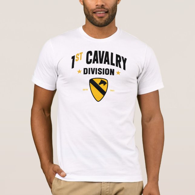 Camiseta Divisão de Cavalaria 1rua "Primeira Equipe" (Frente)