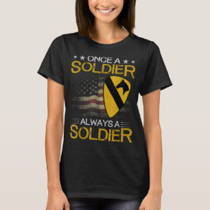 Camiseta Divisão de Cavalaria 1rua Veteran Sempre Soldado M