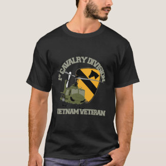 Camiseta Divisão de Cavalaria da rua Vietnam Veteran UH1 Gu