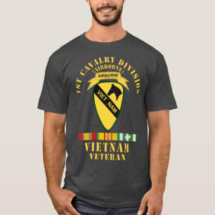 Camiseta Divisão de Cavalaria da rua Vietnam Veteran w VN S