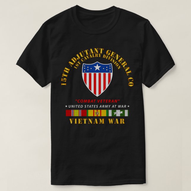Camiseta Divisão de Cavalaria de 15 Adjutante-General Compa (Frente do Design)