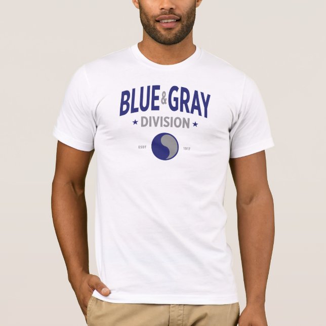 Camiseta Divisão de Cinzas e Azul - 29 Divisão de Infantari (Frente)