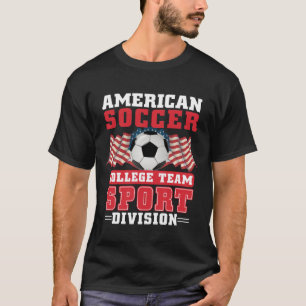 Camiseta Divisão de Esporte da Equipe de Futebol Americana