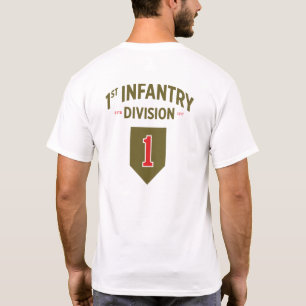 Camiseta Divisão de Infância de 1ruas T-Shi Militar dos Est